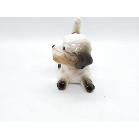 Vintage Enesco cute playful terrier glazed figurine 3" - Picture 7 of 12